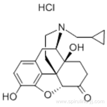 Morphinan-6-one,17-(cyclopropylmethyl)-4,5-epoxy-3,14-dihydroxy-, hydrochloride (1:1),( 57188350,5a)- CAS 16676-29-2